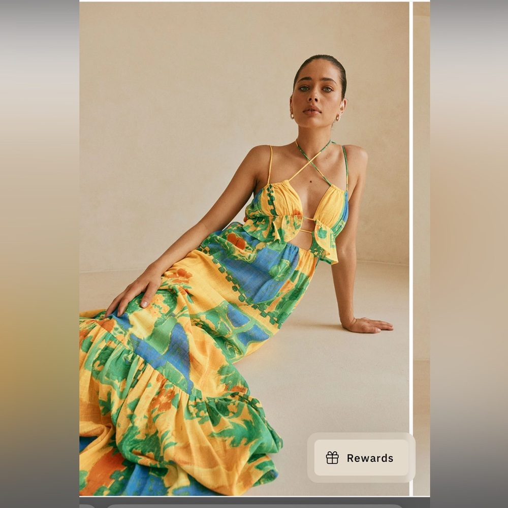 Sabo Skirt Leigh Maxi Dress in Morning Yellow
